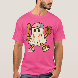 Eiscreme Tropfen Ghost Baseball Spots Baseball Tro T-Shirt