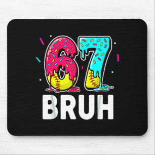 Eiscreme tropfender Softball-Tropf-Spaß 6 7 Sechs Mousepad