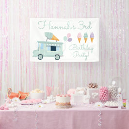 Eiscreme Truck Geburtstagspartei Banner