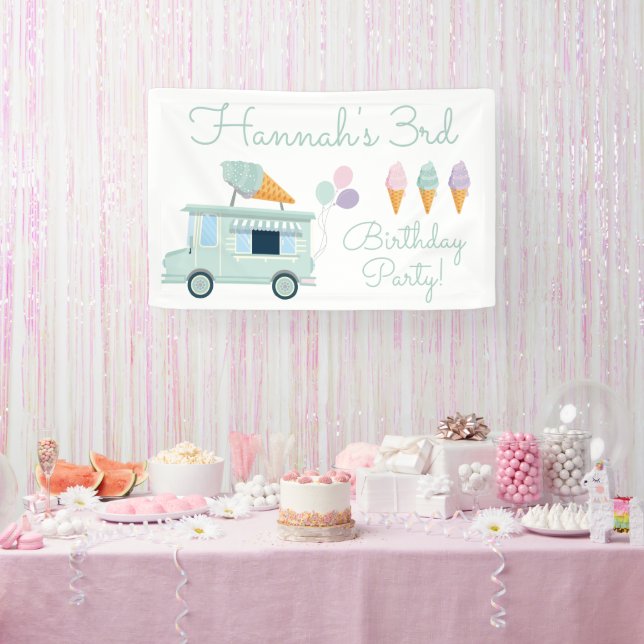 Eiscreme Truck Geburtstagspartei Banner (Party)