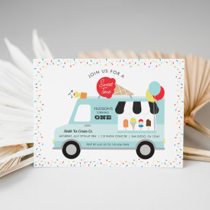 Eiscreme Truck Geburtstagsparty Einladung