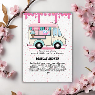 Eiscreme Truck Scoop Sprinkles Babydusche Begleitkarte