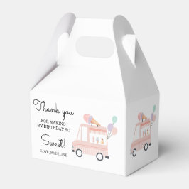 Eiscreme Truck Sommer 1. Girl Geburtstag Gefallen Geschenkschachtel