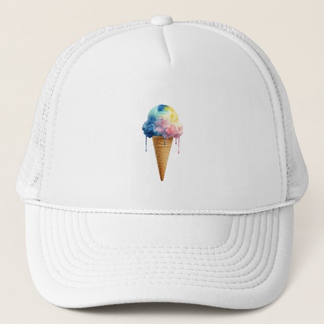Eiscreme Truckerkappe (Vorderseite)