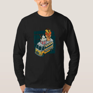 Eiscreme Trucks Scoops Food Snack Ice Creme T-Shirt