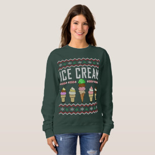 Eiscreme Ugly Christmas Sweater Sweatshirt