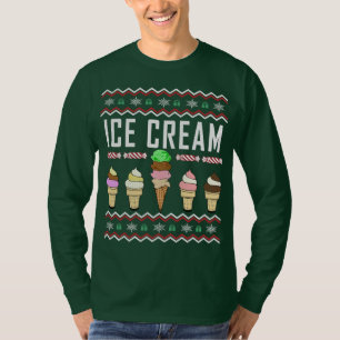 Eiscreme Ugly Christmas Sweater T-Shirt