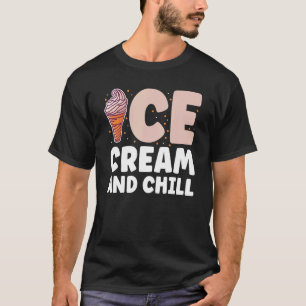 Eiscreme und -kalt für den Sommerurlaub Eiscreme T-Shirt