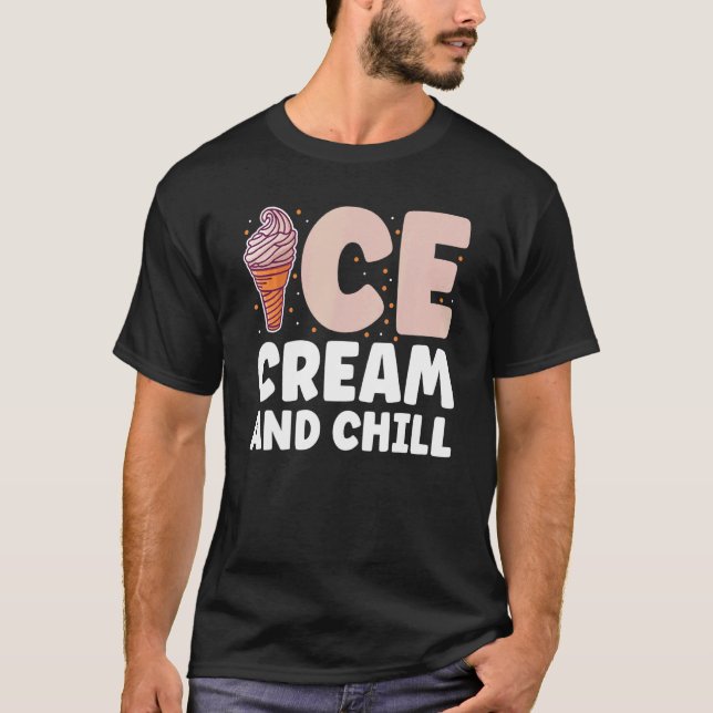 Eiscreme und -kalt für den Sommerurlaub Eiscreme T-Shirt (Vorderseite)