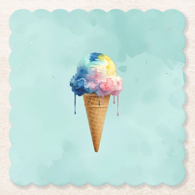 Eiscreme Untersetzer (Vorderseite)
