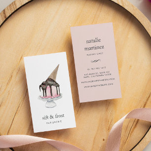 Eiscreme   Vertikal Visitenkarte