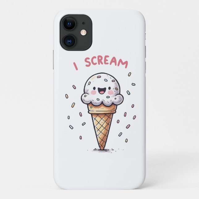 Eiscreme-Waffel mit Streuseln Case-Mate iPhone Hülle (Rückseite)