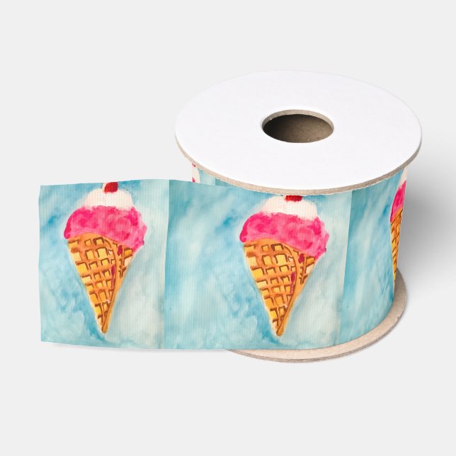 Eiscreme-Waffel Ripsband (Spule)