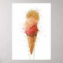 Eiscreme-Wandkunst Gelato-Druck