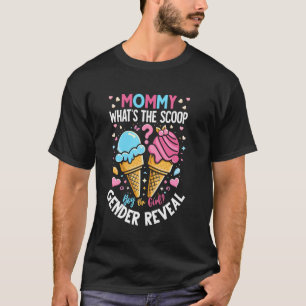 Eiscreme, was die weibliche Gendermelodie zeigt T-Shirt