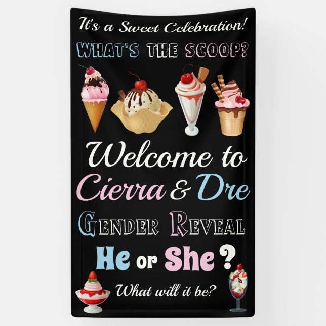 Eiscreme Was ist das Scoop Banner (Vertikal)