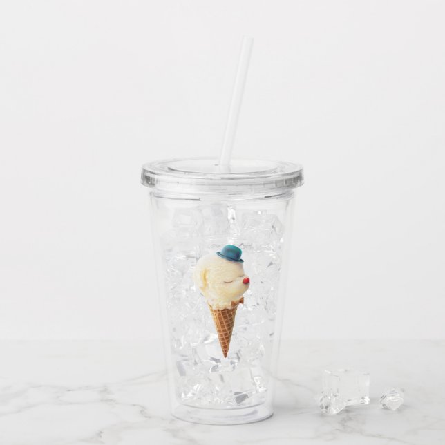 Eiscreme Welpe - Sweet & Chill Acryltrinkbecher (Rückseite Ice)