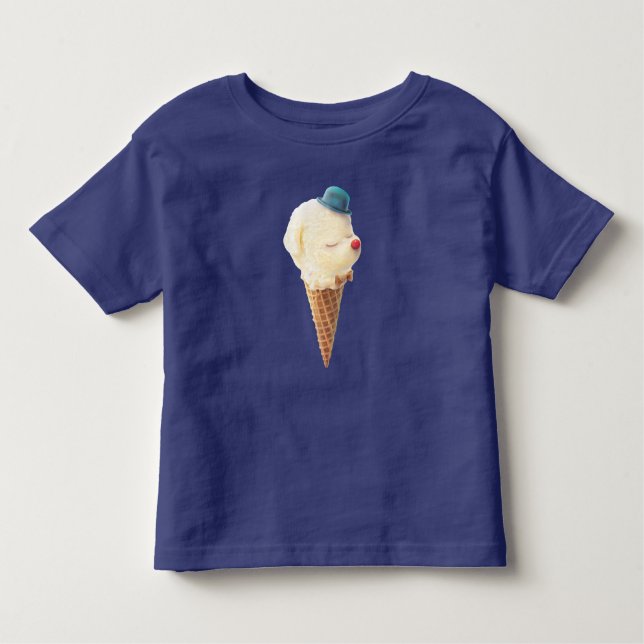 Eiscreme Welpe - Sweet & Chill Kleinkind T-shirt (Vorderseite)