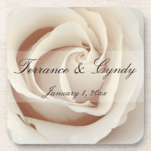 Eiscreme White Rose Untersetzer