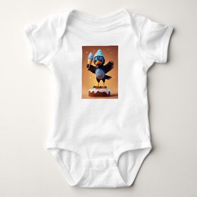 Eiscreme Wings Baby Strampler (Vorderseite)