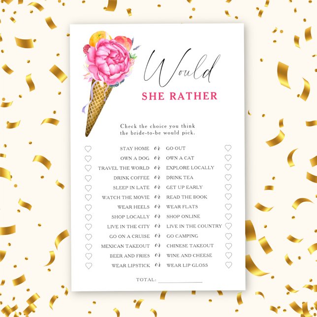 Eiscreme - Würde sie lieber Brautparty spielen (Von Creator hochgeladen)