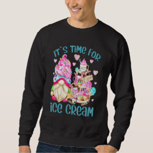 Eiscreme-Zeit mit Gnomie für die Sommerferien - C Sweatshirt