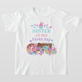 Eiscreme zum Geburtstag Shirt Schwester des Geburt