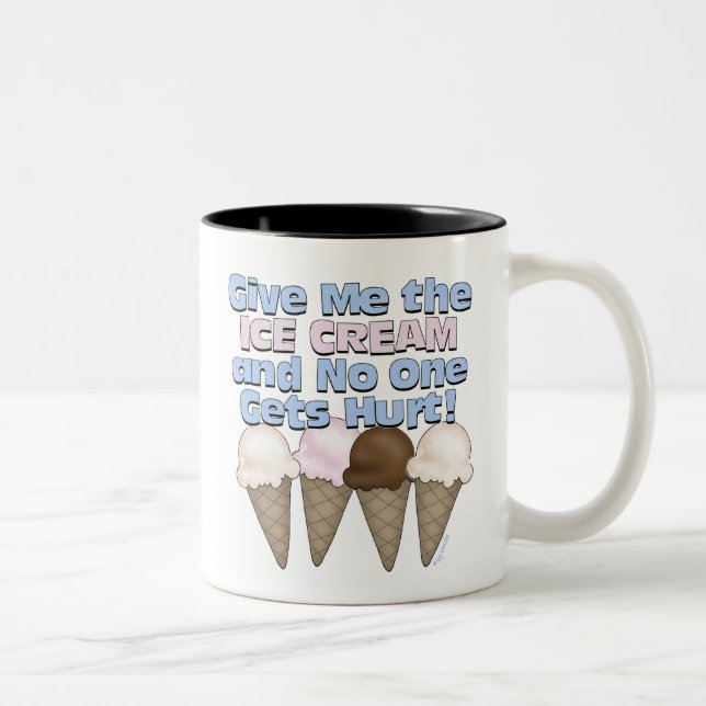 Eiscreme Zweifarbige Tasse (Rechts)