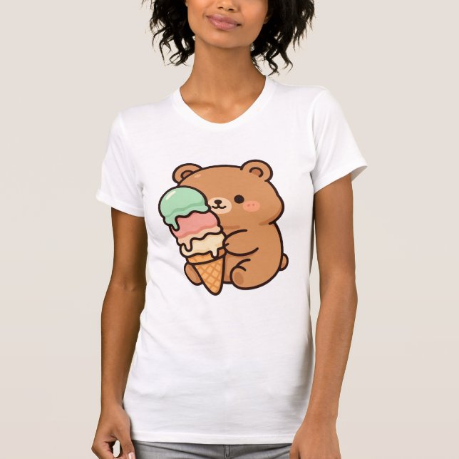 Eiscremebär T-Shirt (Vorderseite)
