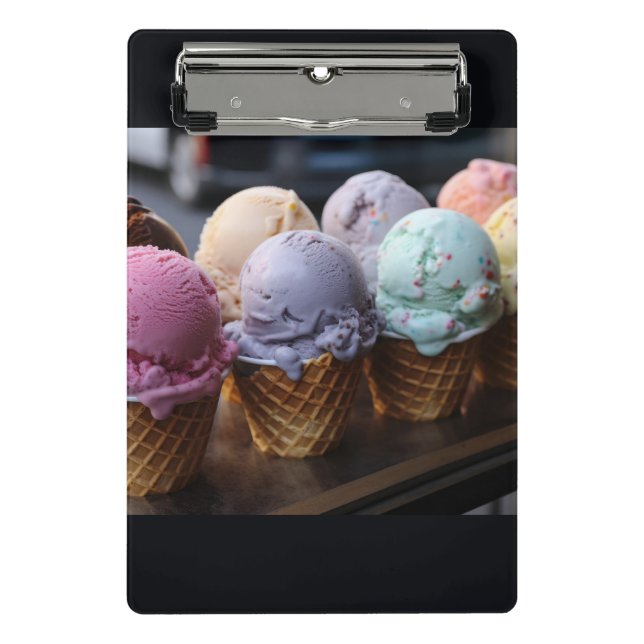 Eiscremeflug Mini Klemmbrett (Vorderseite)