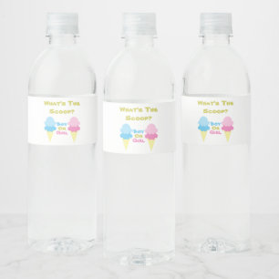 EiscremeGender Wasserflaschenetikett