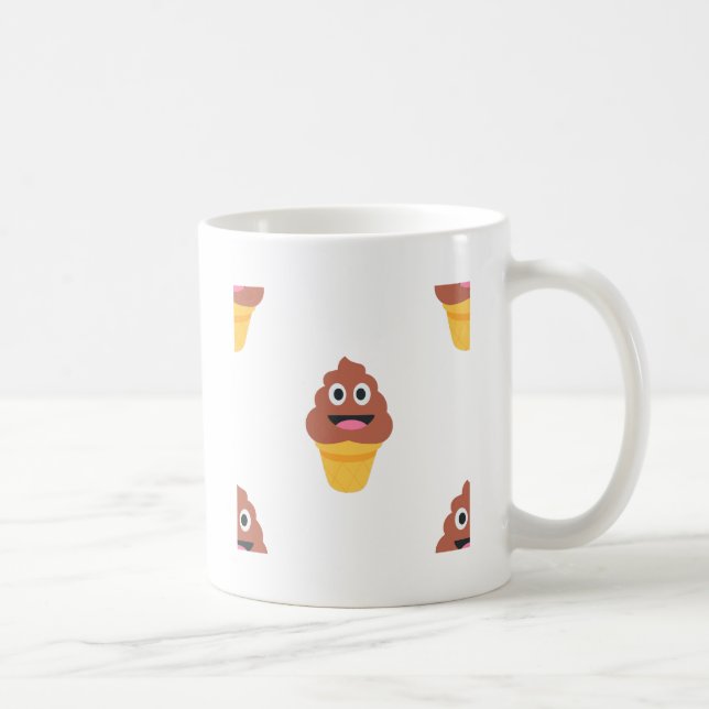 Eiscremehörnchen-Ko-Emoj Kaffeetasse (Rechts)