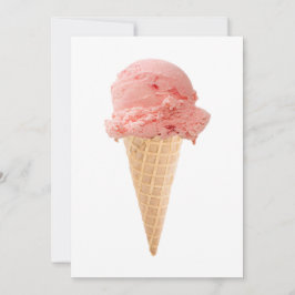 Eiscremekegel-Party Einladung