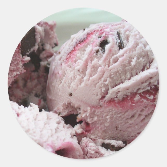 Eiscremekleber 001 runder aufkleber (Vorderseite)