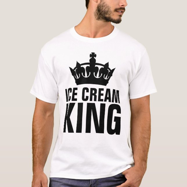 EISCREMEKÖNIG Herren-Vater T-Shirt (Vorderseite)