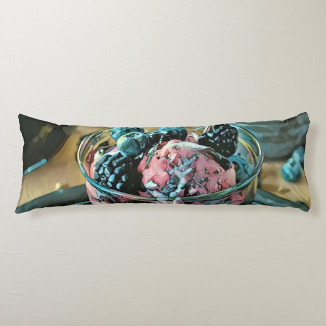 Eiscremekuchen mit Beeren Seitenschläferkissen (Vorderseite)