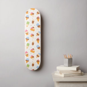 Eiscrememuster, Eiscreme-Kone, Eisvogel Skateboard