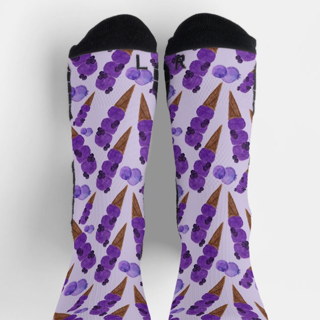 Eiscrememuster | Lollenmuster | Lollipop 15 Socken (Oben)