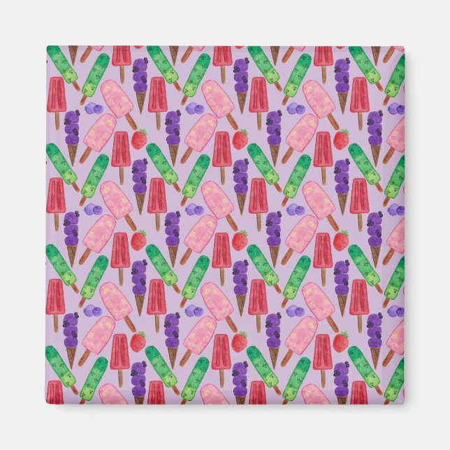 Eiscrememuster | Lollenmuster | Lollipop 21 Magnet (Vorne)