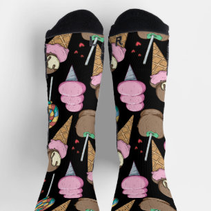 Eiscrememuster Lollenmuster Lollipop 24 Socken