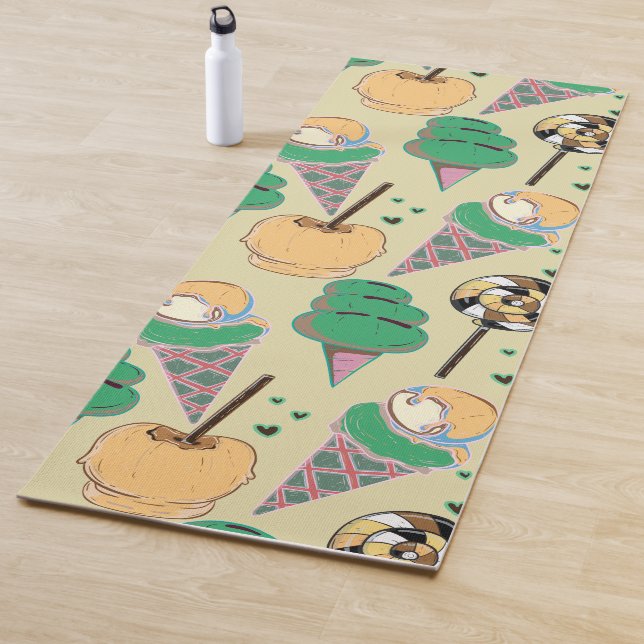 Eiscrememuster | Lollenmuster | Lollipop 25 Yogamatte (Beispiel)
