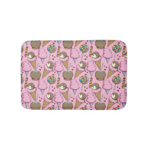 Eiscrememuster Lollenmuster Lollipop 26 Badematte
