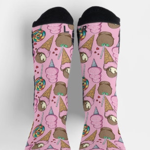 Eiscrememuster Lollenmuster Lollipop 26 Socken