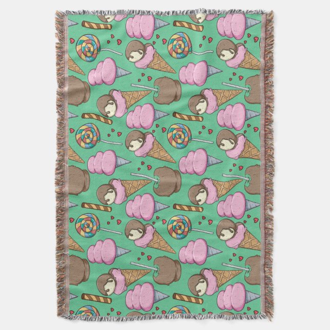 Eiscrememuster | Lollenmuster | Lollipop 29 Decke (Vorderseite Vertikal)