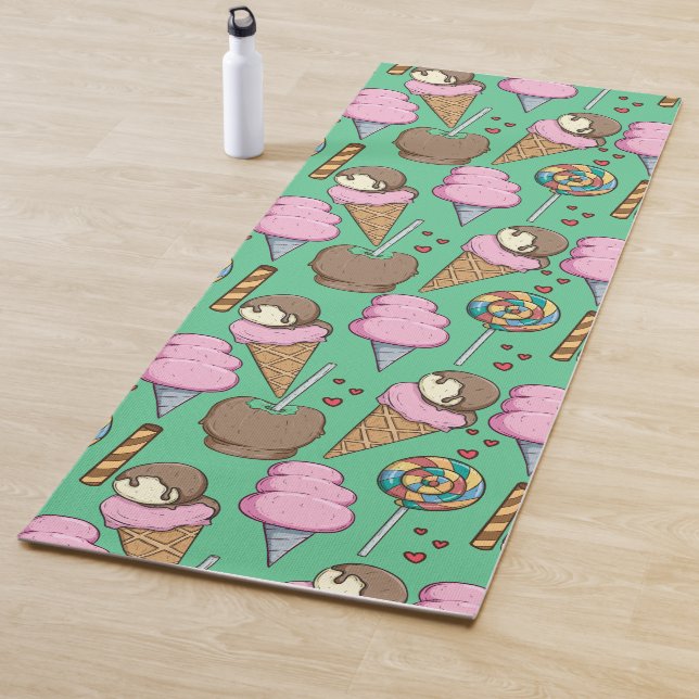 Eiscrememuster | Lollenmuster | Lollipop 29 Yogamatte (Beispiel)