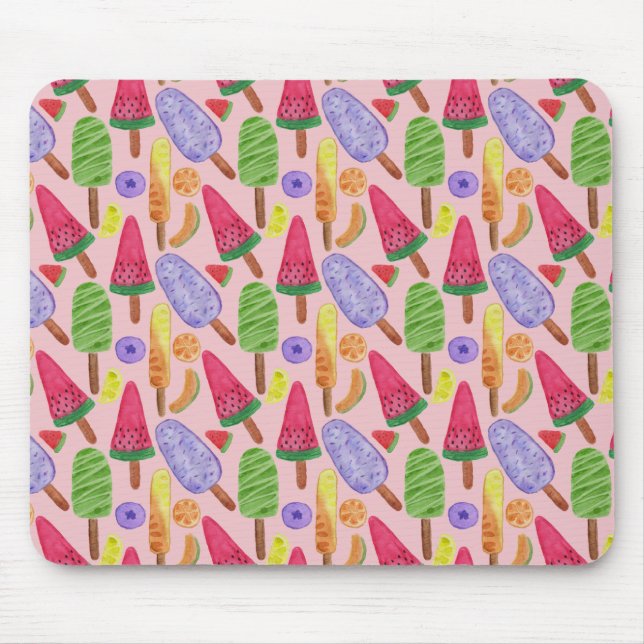 Eiscrememuster | Lollenmuster | Lollipop 5 Mousepad (Vorne)