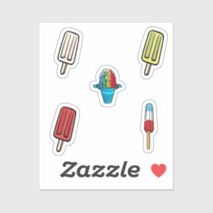 Eiscremesammlung Aufkleber