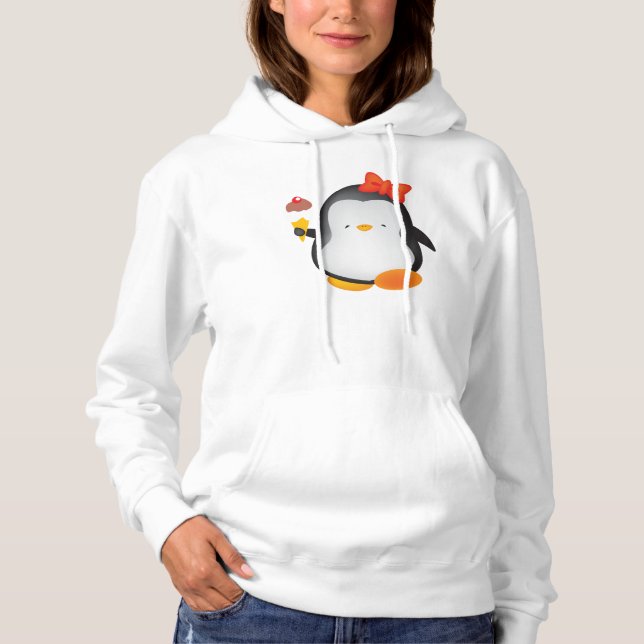 Eiscremespenguin Hoodie (Vorderseite)