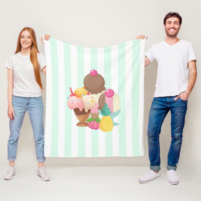 Eiscremesuppen mit Sprinklen Fleecedecke (Beispiel)