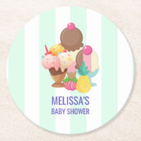 Eiscremesuppen mit Sprinkles Babydusche